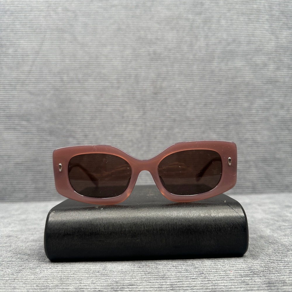 Tory Burch TY7202U Mauve Pink Rectangular Y2K Sunglasse Silver 1947/73 50-19-145